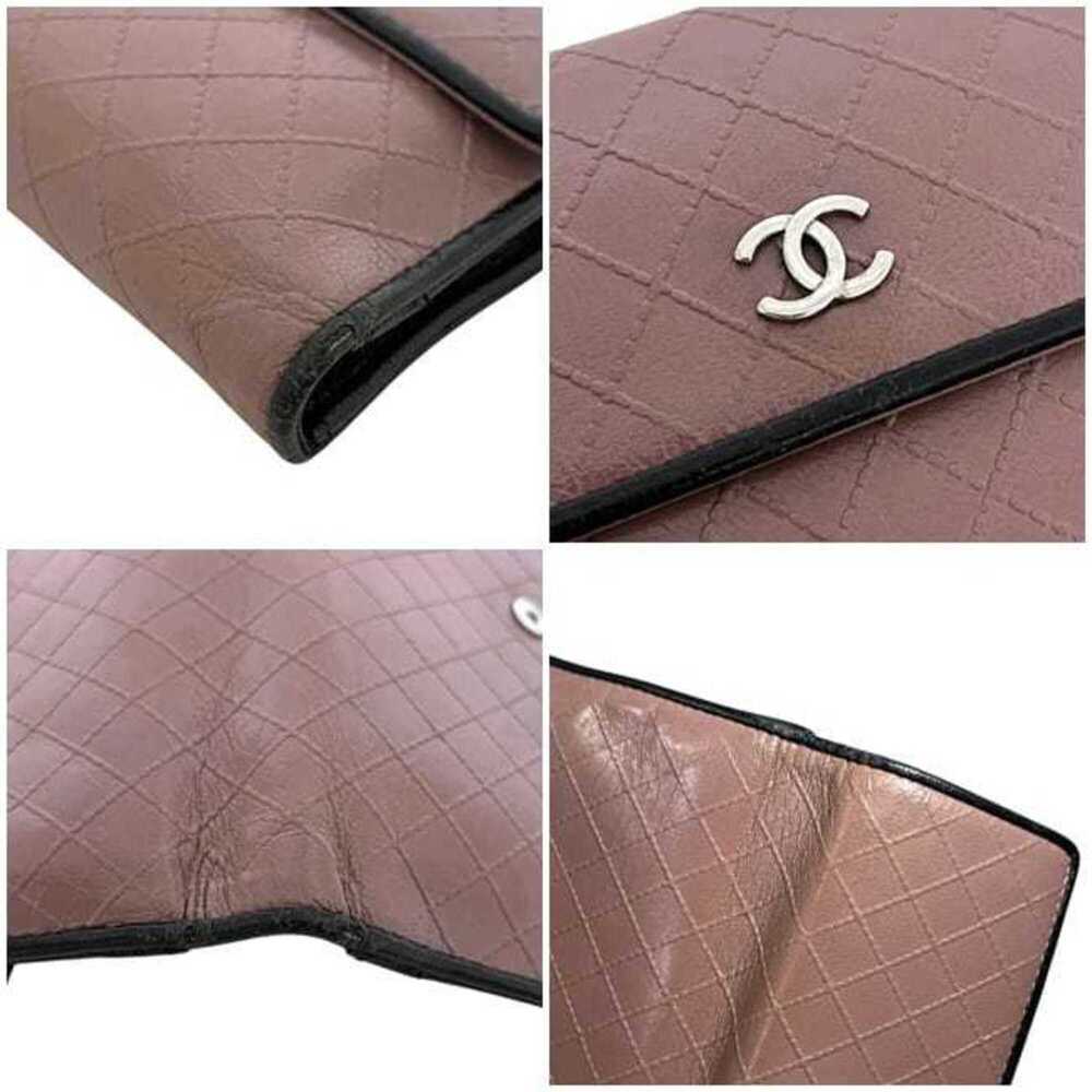 CHANEL Black Leather Logo Wallet - Picture 7 of 11